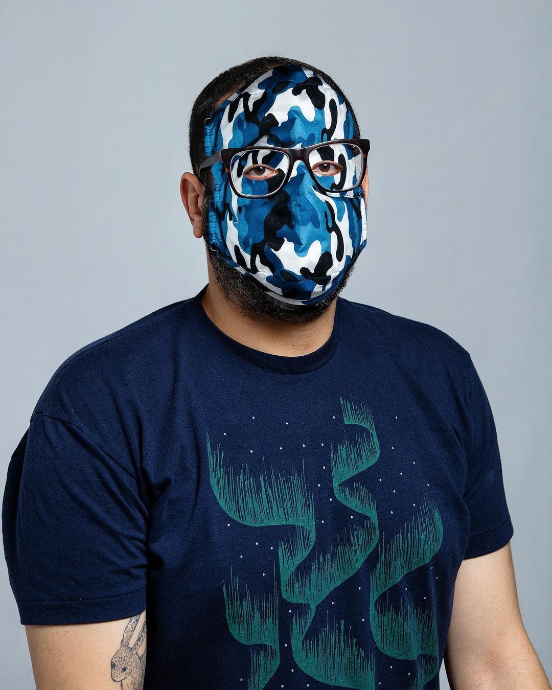 Self-portrait made during the pandemic in 2021.